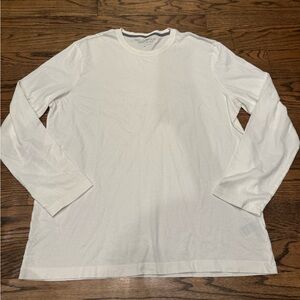 Banana Republic Soft Wash White Long Sleeve Tee, XL, NWT